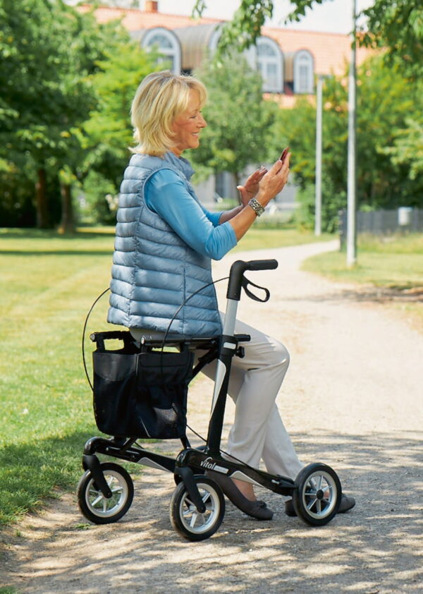 Rollator vital carbon plus carbonschwarz Anw