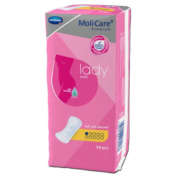 Packshot MoliCare Premium Lady PAD 1D 14