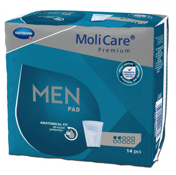 Packshot MoliCare Premium MEN PAD 2D 14